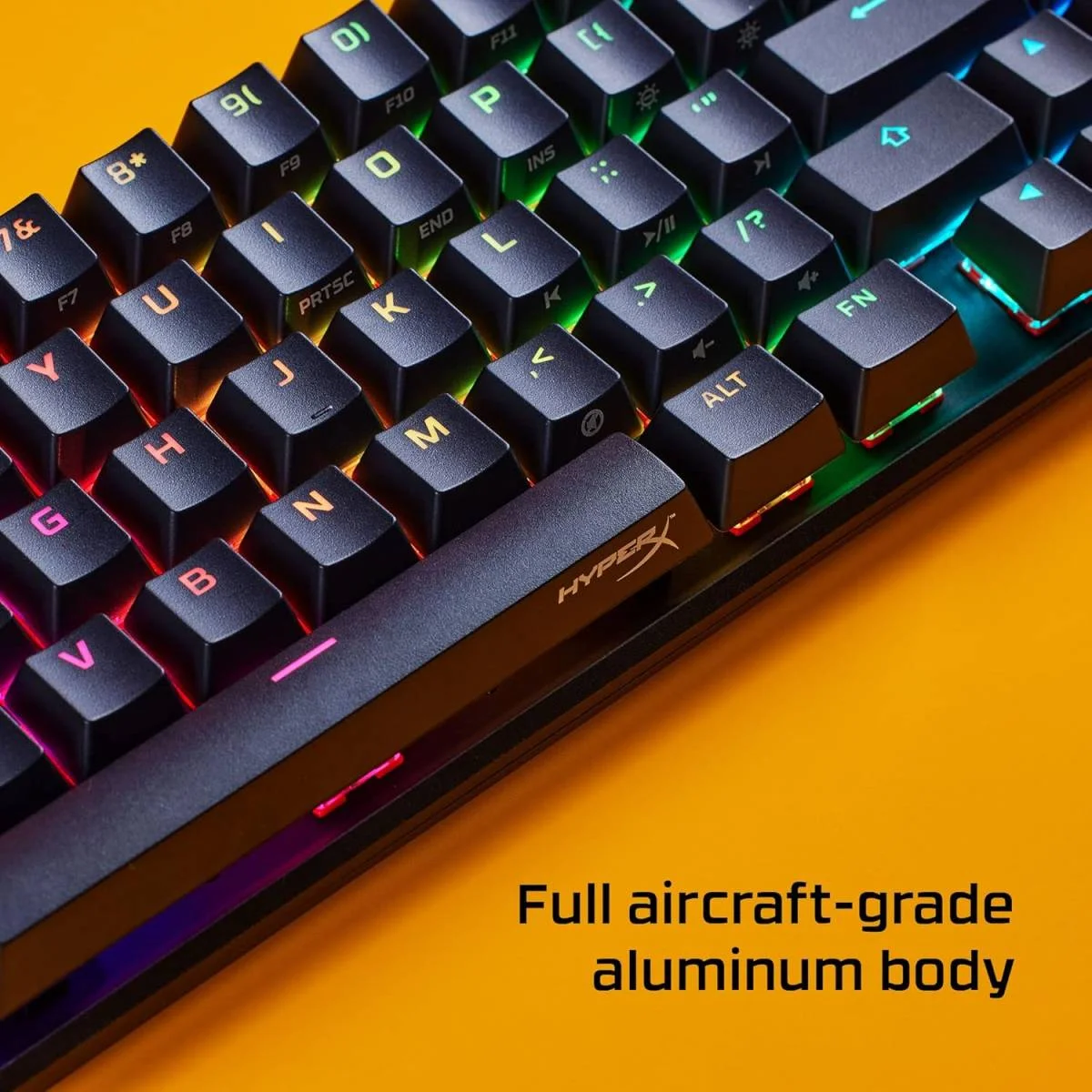 كيبورد ألعاب HyperX Alloy Origins 65 ميكانيكي 65% سويتشات Red خطية RGB أسود - Image 2