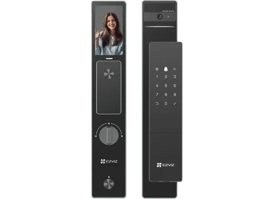 Ezviz DL50FVS (6068) 8-in-1 Smart Door Lock with 3D Face Recognition, 8GB Storage, 2m Night Vision & App Control