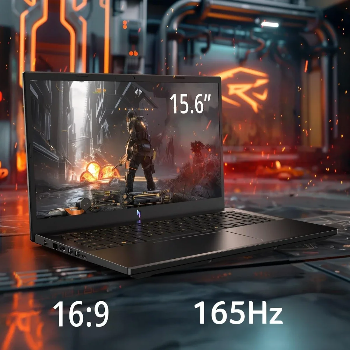 Acer Nitro V 15 ANV15-52-97ND Gaming Laptop 15.6-inch FHD IPS 165Hz, Intel Core i9-13900H, RTX 5050, 16GB RAM, 512GB SSD, Black - Thumbnail 9
