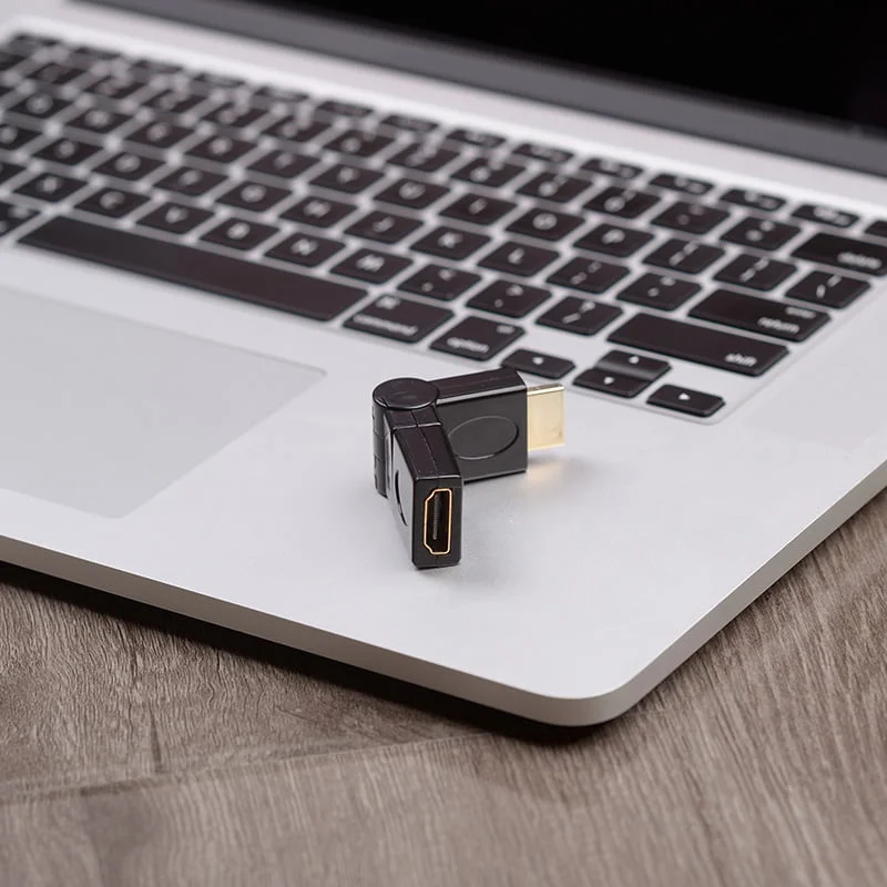 محول AIFFECT HDMI 1.4 ذكر إلى أنثى بزاوية متحركة 90°، 180°، 360° - Image 2