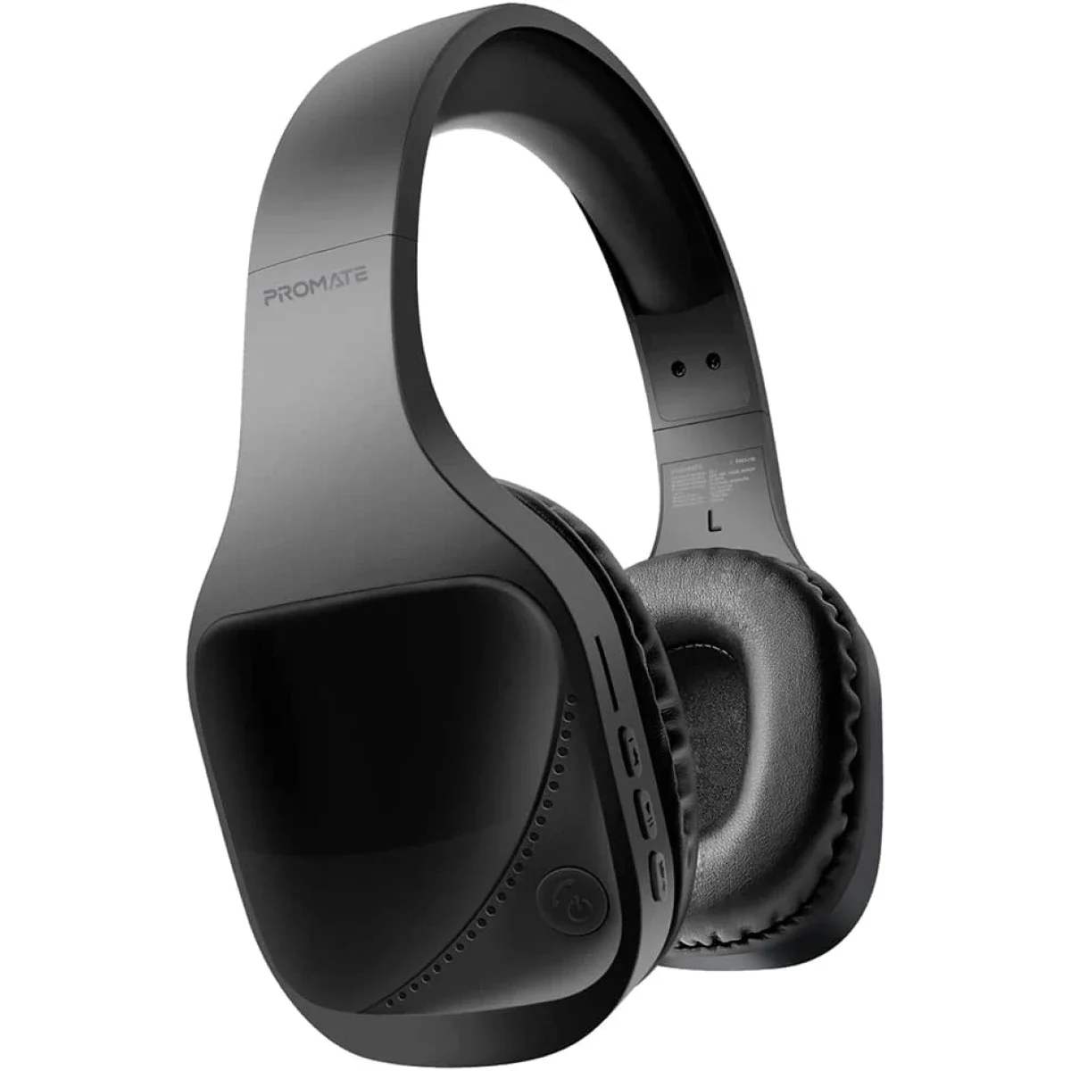 Promate NOVA Wireless & Wired Hi-Fi Stereo Headphones with MicroSD, FM Radio and AUX - Black