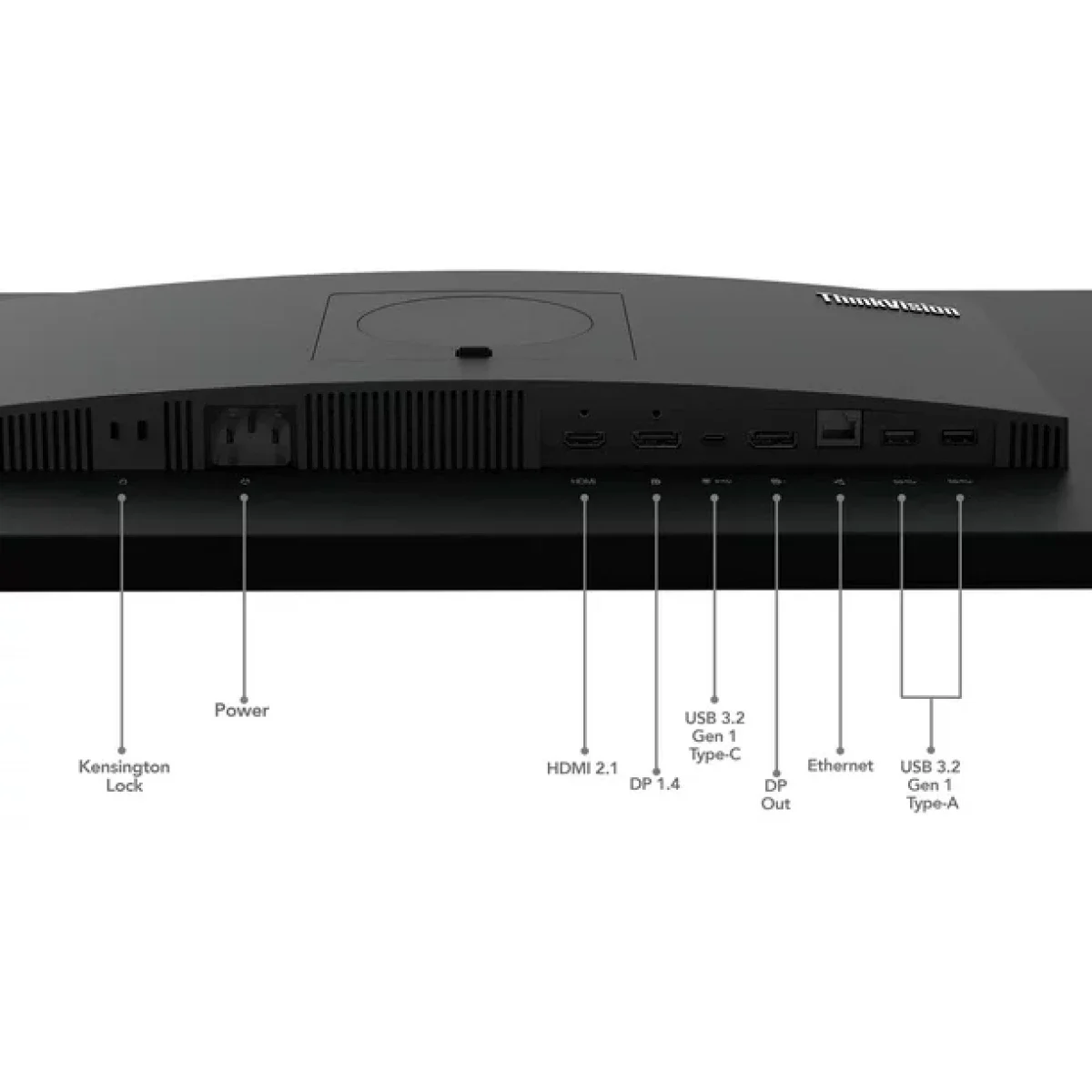 Lenovo ThinkVision T24mv-30 24-Inch IPS FHD 75Hz Conferencing Monitor with 5MP Webcam - Thumbnail 7