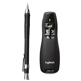 جهاز تحكم بالعروض Logitech R400 لاسلكي مع مؤشر ليزر أحمر - Thumbnail 2