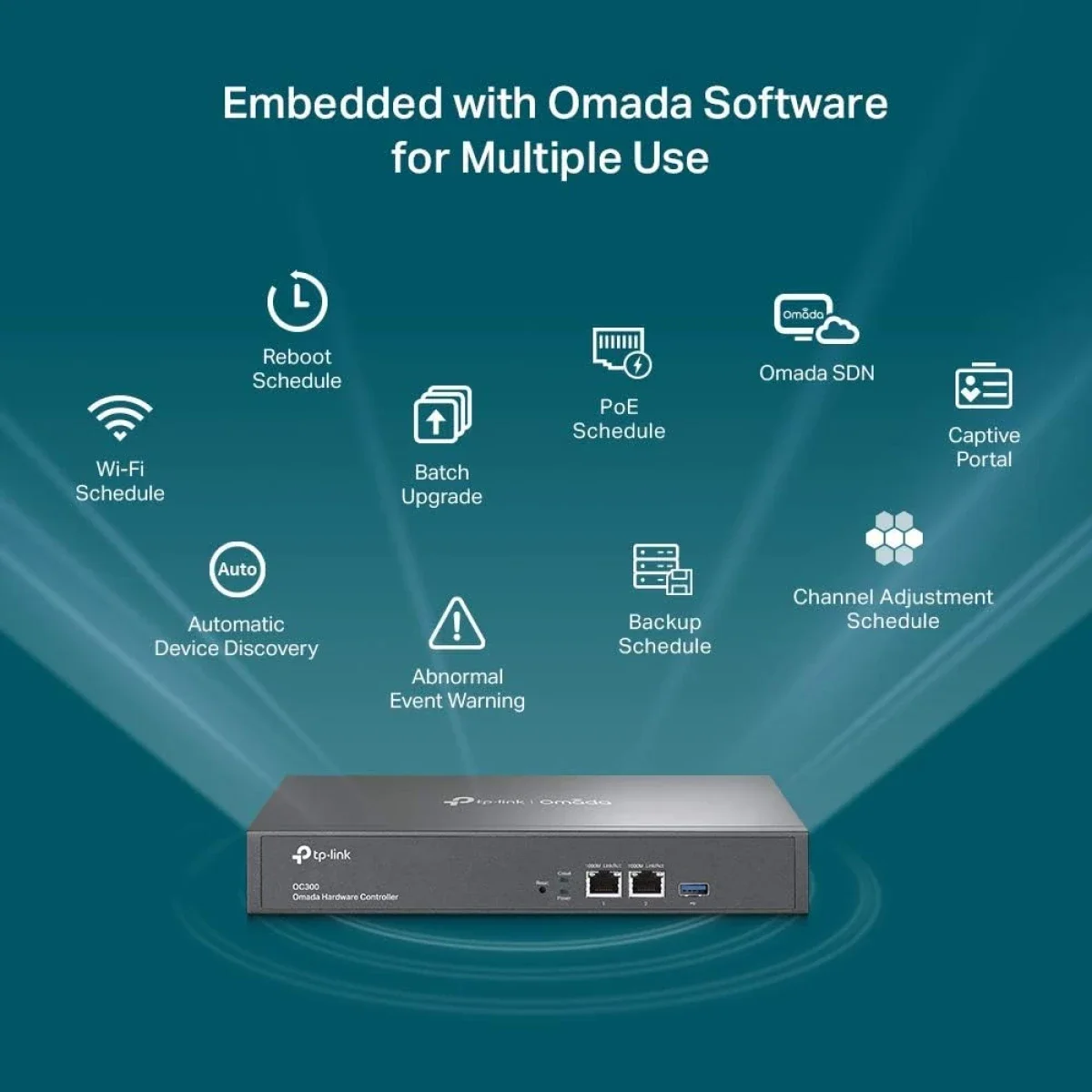وحدة تحكم شبكات TP-LINK OC300 Omada SDN بمنفذي جيجابت - Image 5
