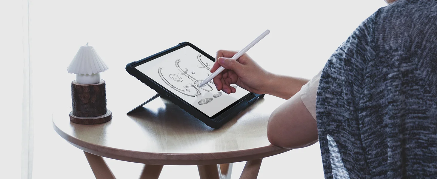 جراب Nillkin بلوحة مفاتيح قابلة للفصل لجهاز iPad Air 11 إنش (M3/M2) أسود - Thumbnail 16
