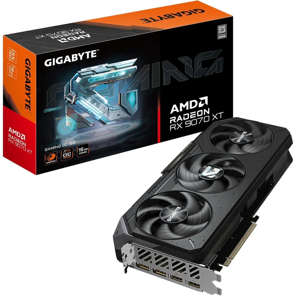 كرت شاشة GIGABYTE Radeon RX 9070 XT GAMING OC 16GB GDDR6 - Image 1