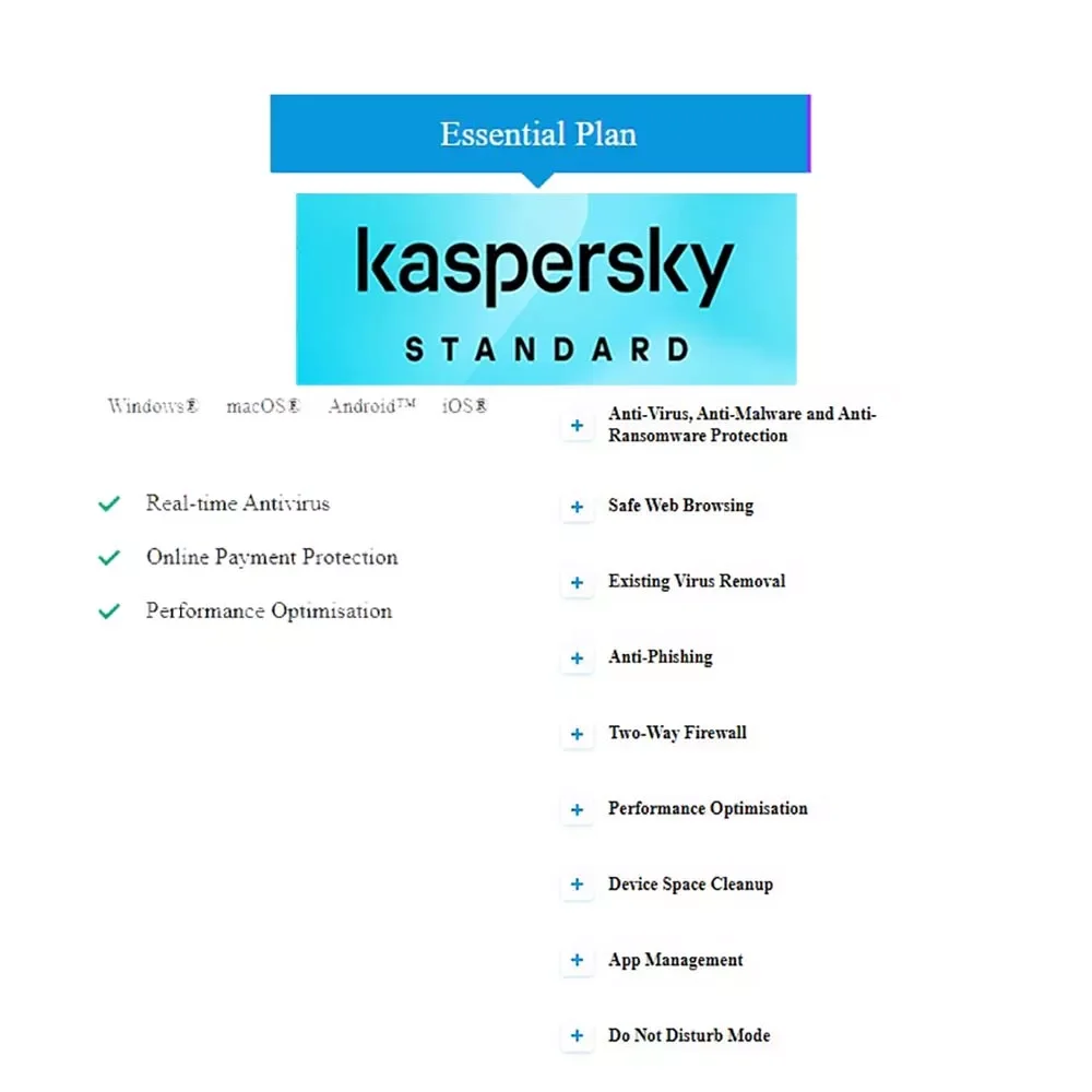 مضاد فيروسات Kaspersky Standard الخطة الأساسية لـ3 أجهزة لمدة سنة - Image 3