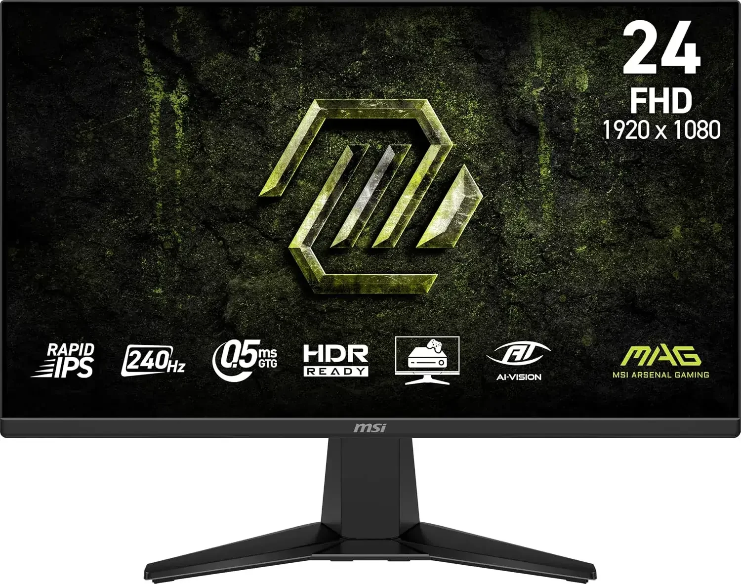 MSI 24-inch FHD IPS 240Hz 0.5ms HDR Gaming Monitor MAG 245F X24
