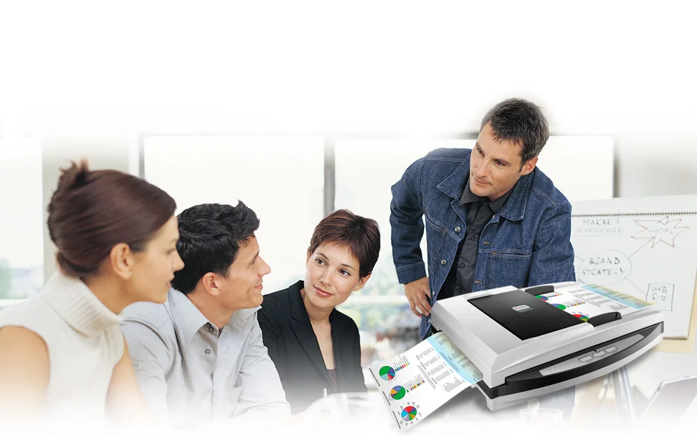 ماسح ضوئي Plustek SmartOffice PL4080 مسطح A4 مع مغذي مستندات تلقائي 50 ورقة ومسح مزدوج الوجه - Image 5