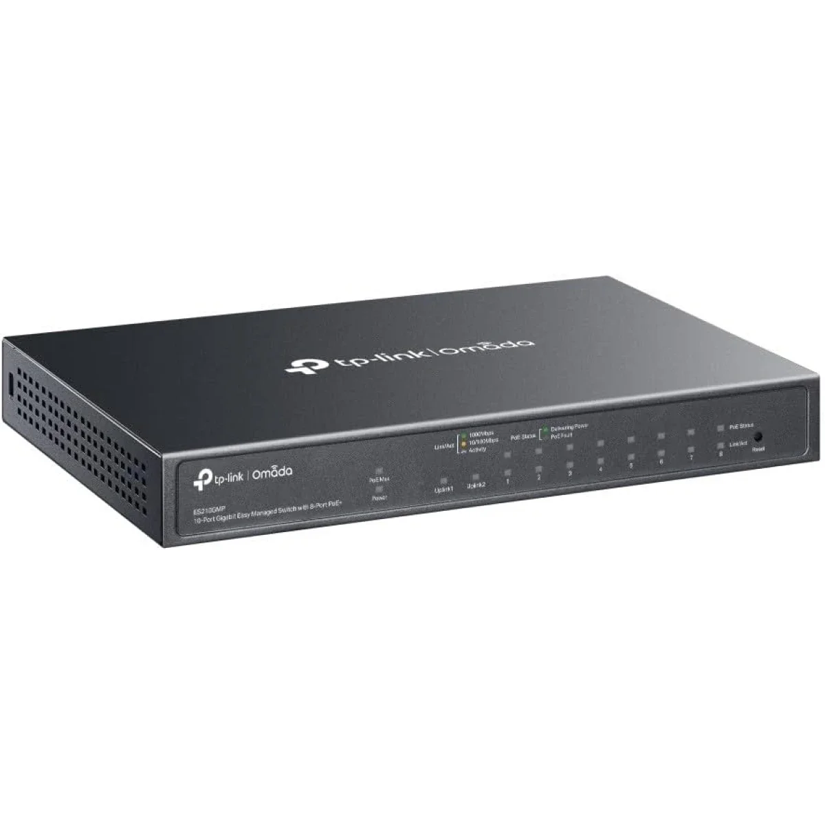 TP-LINK Omada ES210GMP 10-Port Gigabit Easy Managed Switch with 8-Port PoE+ 123W Power Budget - Image 3