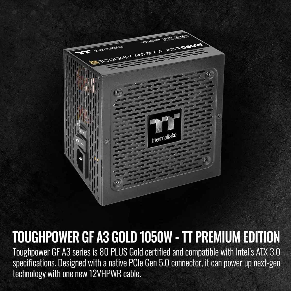 Thermaltake Toughpower GF A3 1050W 80 Plus Gold Fully Modular ATX 3.0 Power Supply - Thumbnail 2