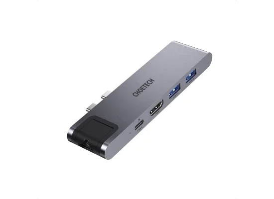 موزع Choetech HUB-M24 USB-C 7 في 2 لأجهزة MacBook Pro وAir - Image 9