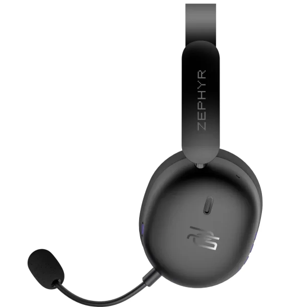 Proove Zephyr Tri-Mode Wireless Gaming Headset with 7.1 Audio, Black/Purple WHZP00022001 - Thumbnail 3