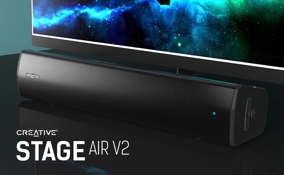 Creative Stage Air V2 USB Soundbar with Bluetooth 5.3, 6-Hour Battery and Dual Drivers - Image 8