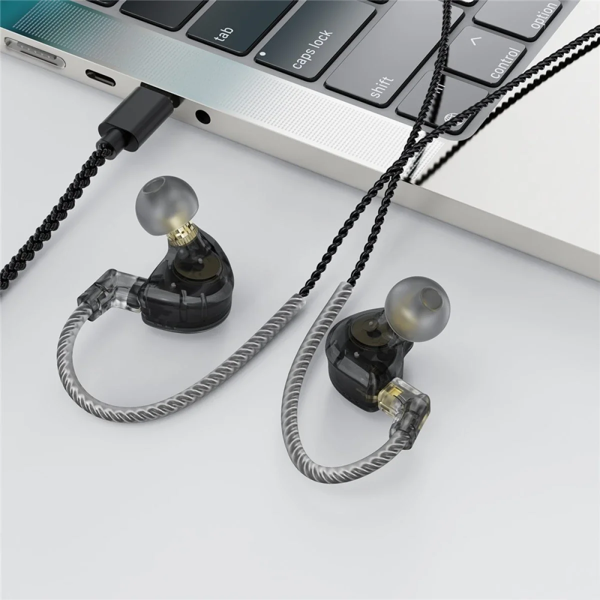 ACEFAST L11 USB-C HiFi Wired Earphones with Detachable Cable and Microphone - Black - Image 8