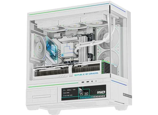 Thermalright TL-M10 VISION White mATX Mid-Tower Gaming Case with 9.16-inch LCD and 4 ARGB Fans - Image 4