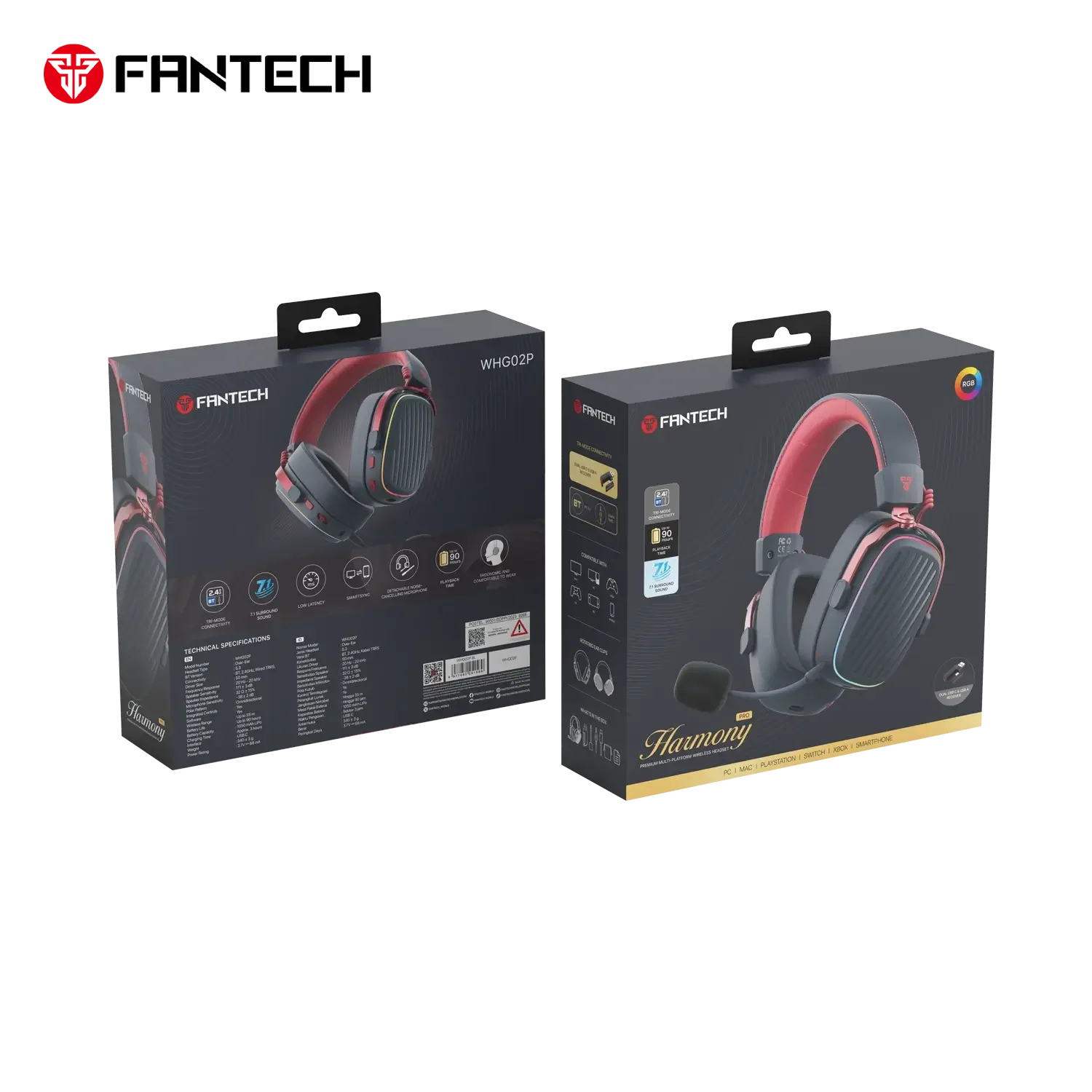 Fantech WHG02P Harmony Pro Wireless Gaming Headset - Image 5