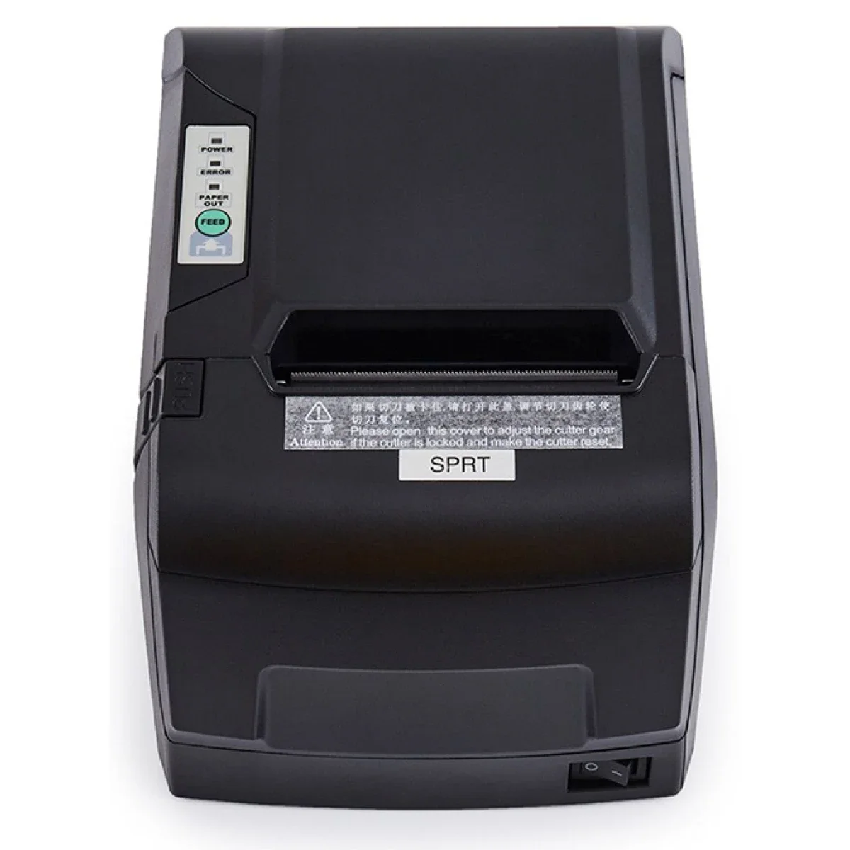 طابعة فواتير حرارية مباشرة SPRT SP-POS88VWF بسرعة 250 مم/ثانية، USB وإيثرنت وواي فاي، أسود