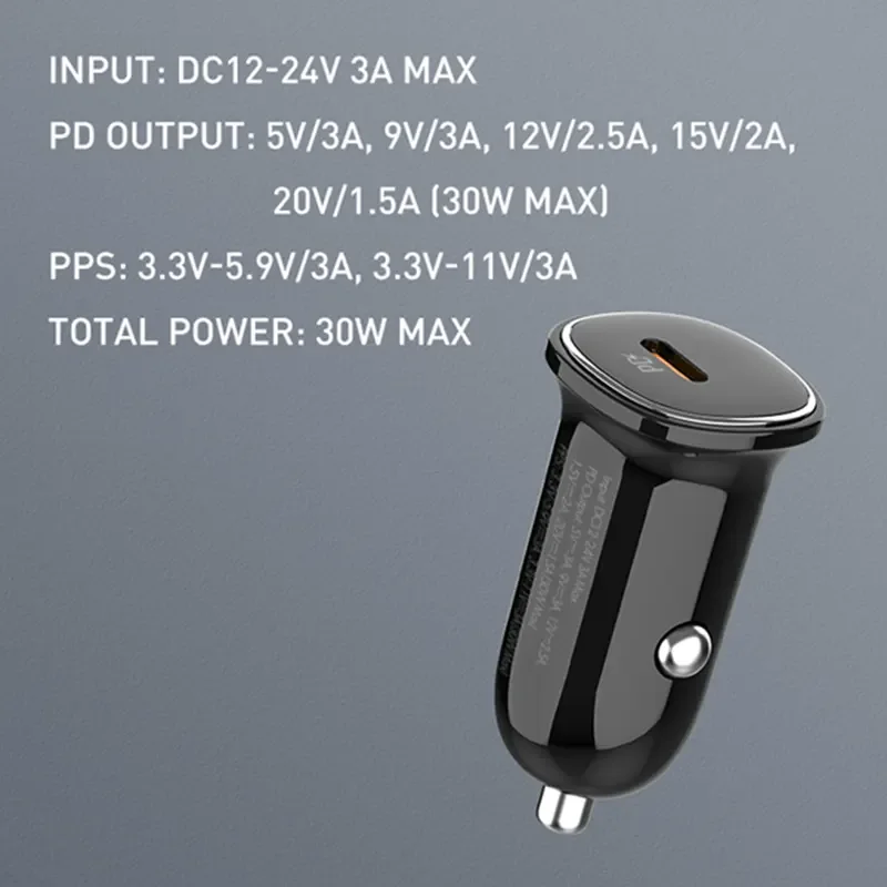LDNIO C106 30W PD Super Fast Car Charger - Thumbnail 2