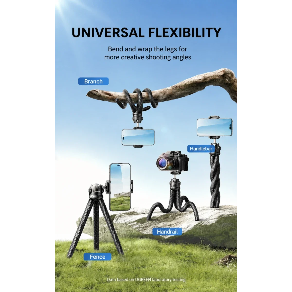 Ugreen LP752 Flexible Octopus Tripod with Adjustable Legs 25710 - Image 3