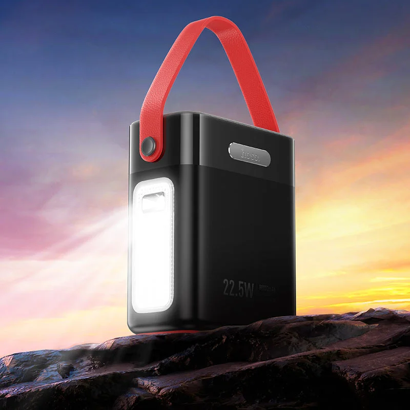 HOCO J143 Title 80000mAh Power Bank, 22.5W Fast Charging, PD 20W, Black - Thumbnail 11