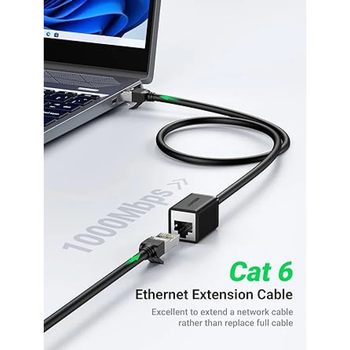 Ugreen Cat 6 F/UTP RJ45 Male to Female Ethernet Extension Cable 2m - Thumbnail 3