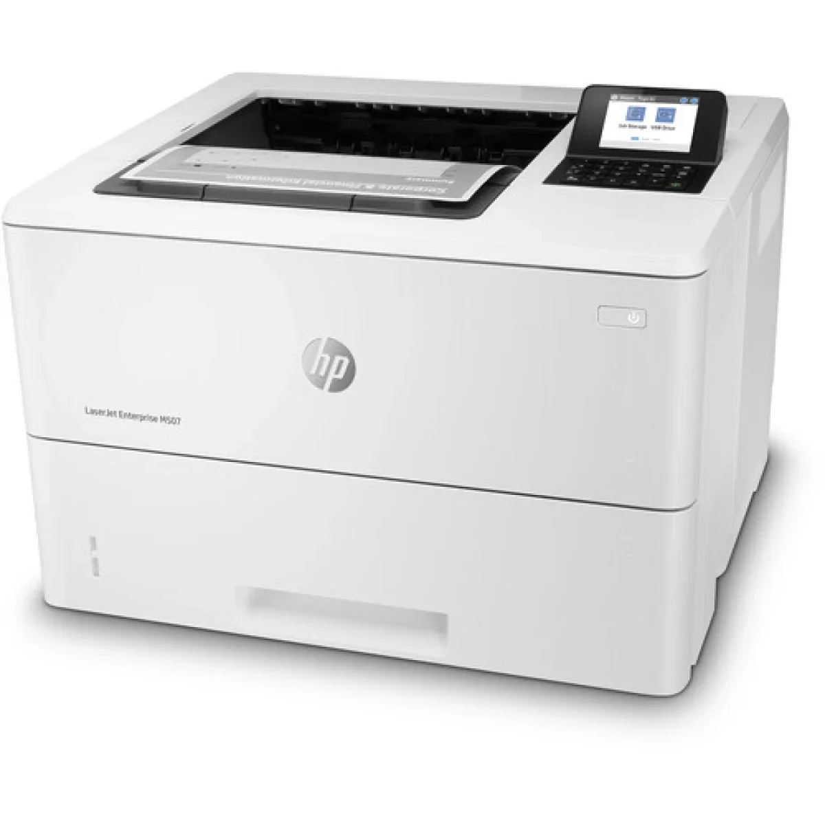 طابعة HP M507dn LaserJet Enterprise ليزر أحادية اللون بسرعة 45 PPM وطباعة على الوجهين وإيثرنت (1PV87A) - Thumbnail 2