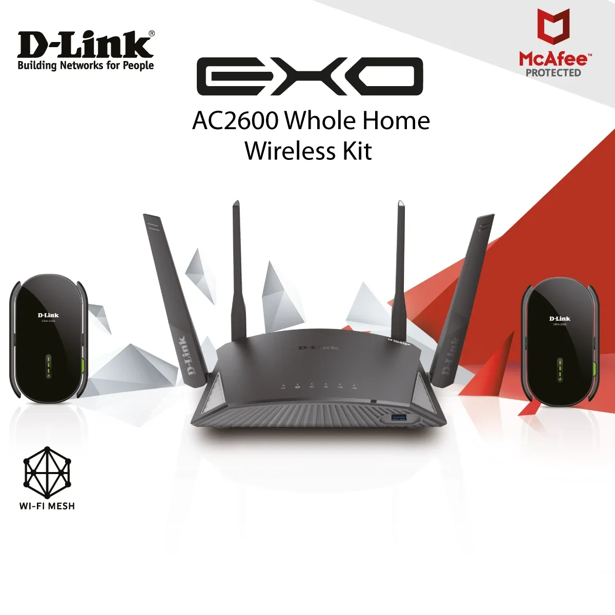 راوتر D-Link DIR-2660/P3 EXO AC2600 واي فاي ذكي Mesh للمنزل بالكامل