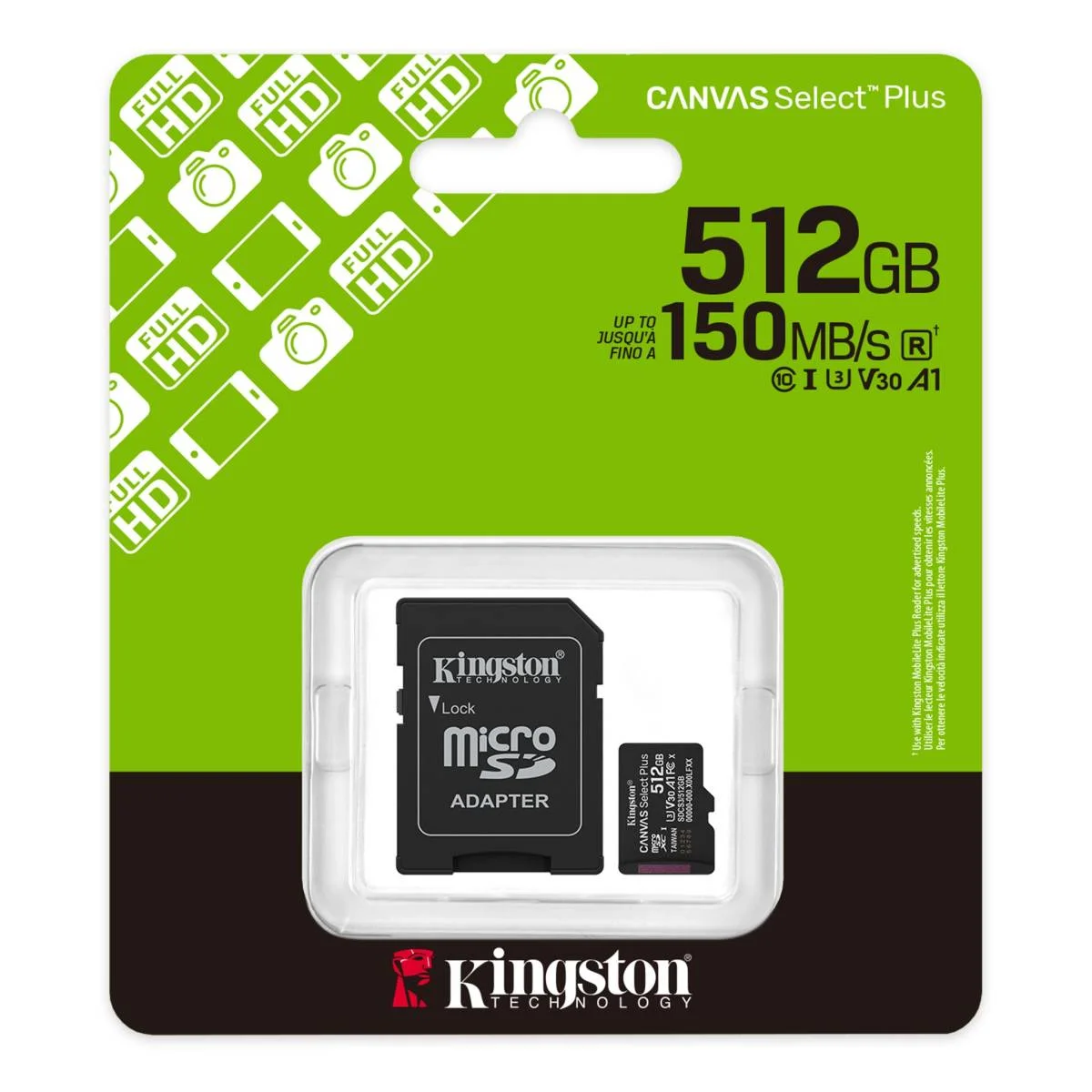 Kingston Canvas Select Plus 512GB microSD Memory Card - Image 2