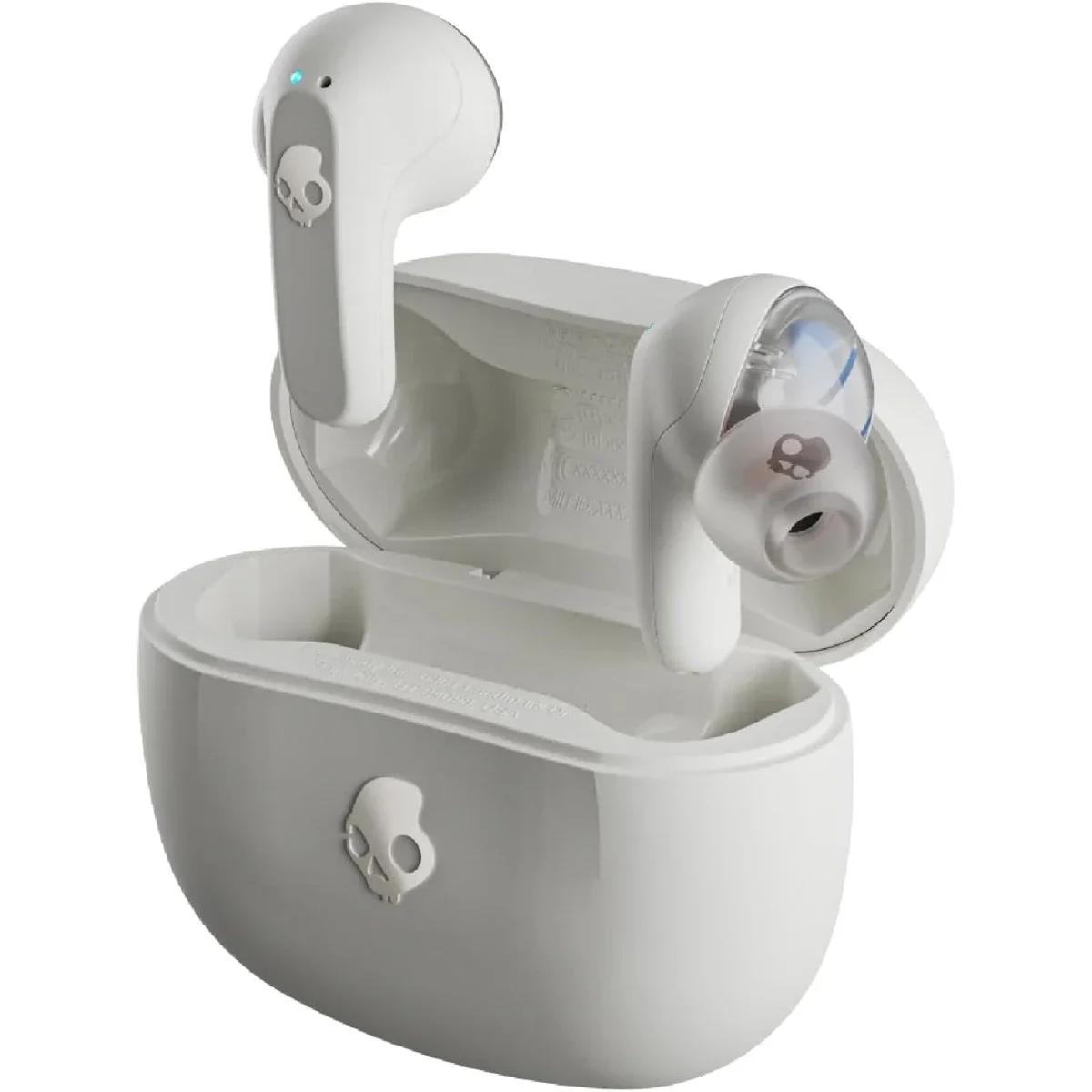 سماعات أذن Skullcandy Rail لاسلكية بتقنية Bluetooth، بطارية حتى 42 ساعة، IP55 - Bone