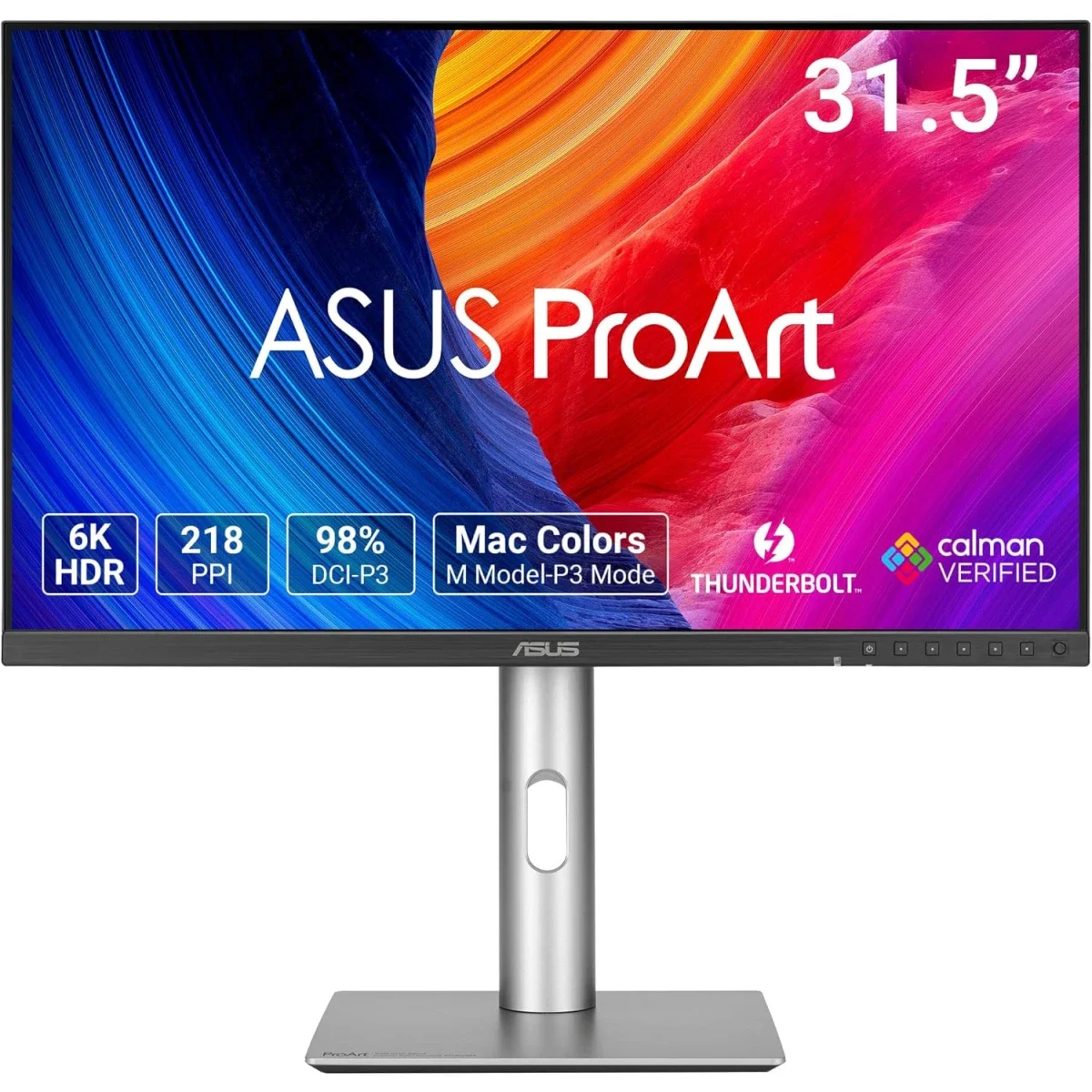 شاشة احترافية Asus ProArt PA32QCV مقاس 32 إنش بدقة 6K ولوحة IPS