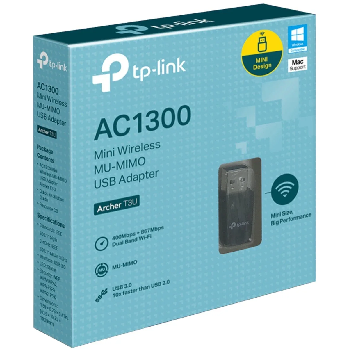TP-LINK Archer T3U AC1300 USB 3.0 Dual Band Wireless Dongle - Image 2