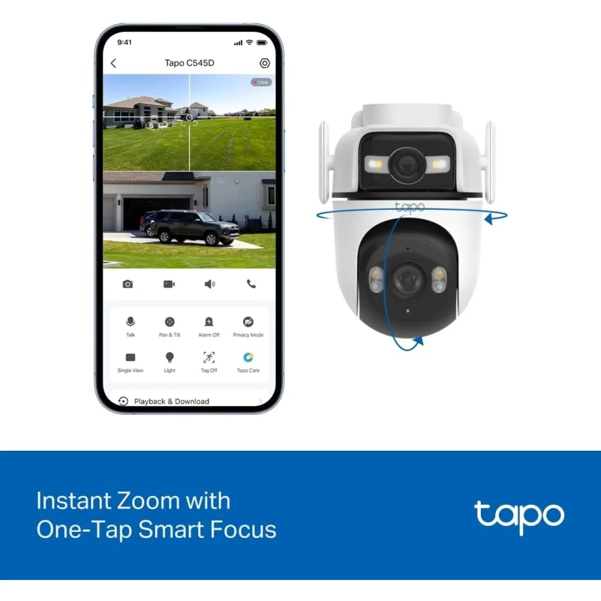 كاميرا مراقبة خارجية TP-LINK Tapo C545D بعدستين 2K 3MP مع التتبع الذكي - Image 10