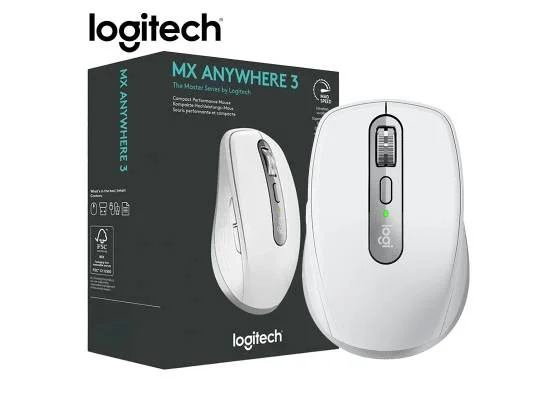 Logitech MX Anywhere 3S Compact Wireless Mouse 4000 DPI - Pale Grey - Thumbnail 11