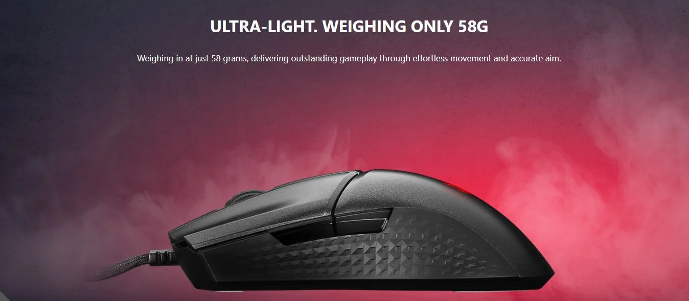 ماوس MSI CLUTCH GM31 سلكي للألعاب بدقة حتى 6400 DPI - Image 9