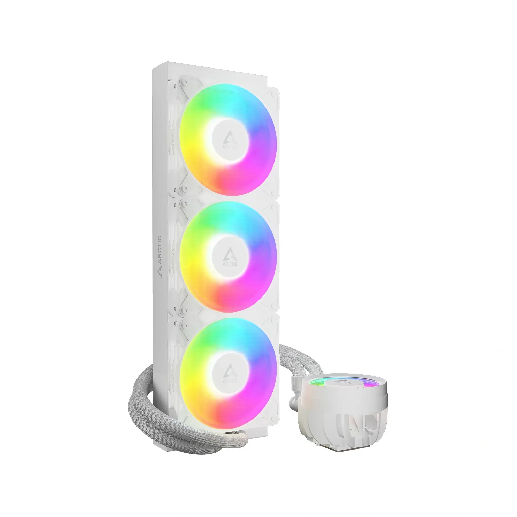 مبرد سائل للمعالج ARCTIC Freezer III Pro 360 A-RGB أبيض الكل في واحد - Image 3