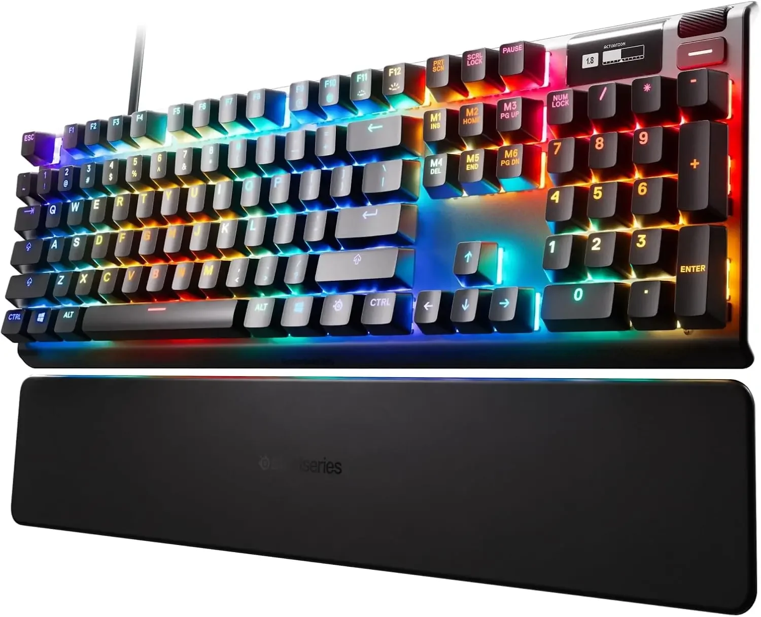 SteelSeries Apex Pro RGB Mechanical Gaming Keyboard with OLED Smart Display and OmniPoint Adjustable Switches - Thumbnail 4