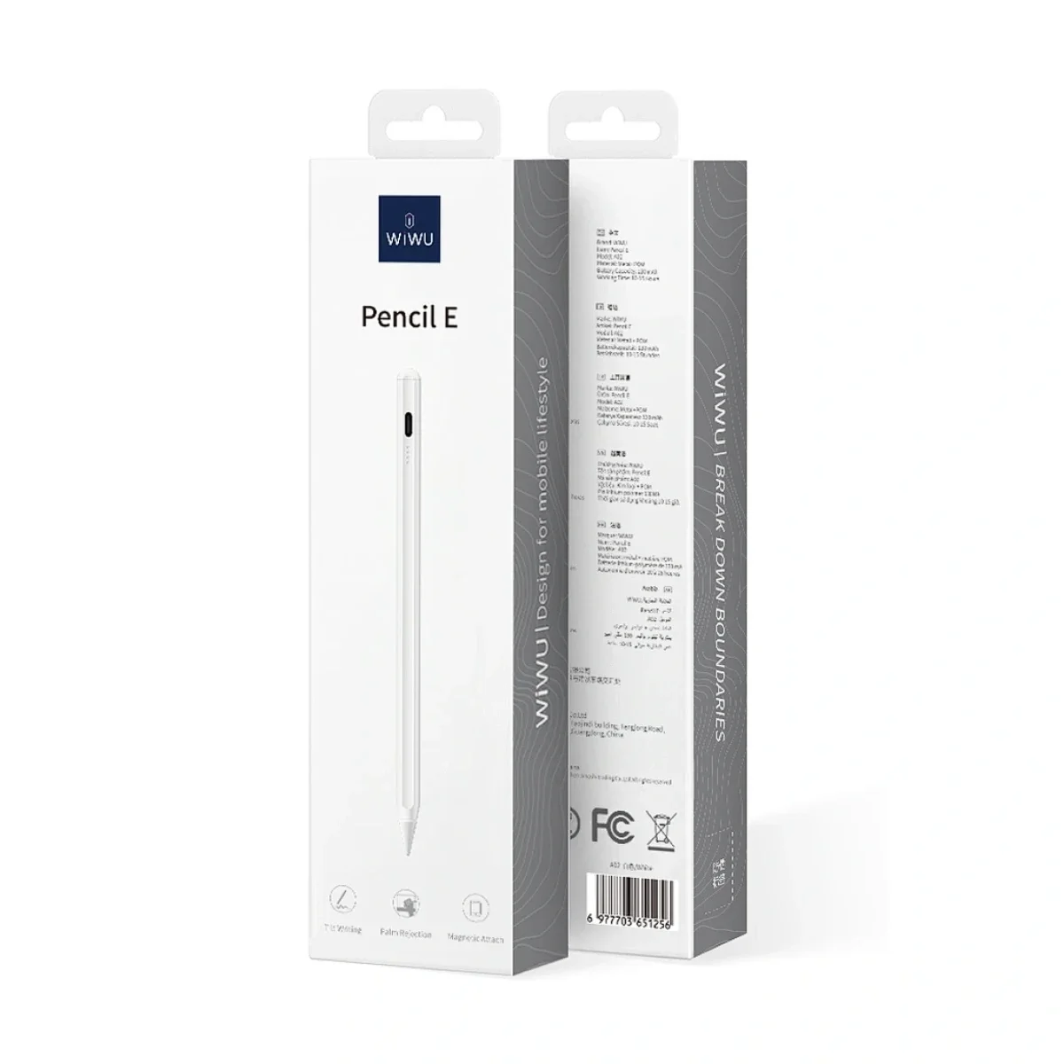 WIWU Pencil E A02 Stylus Pen for iPad with Palm Rejection - Thumbnail 3
