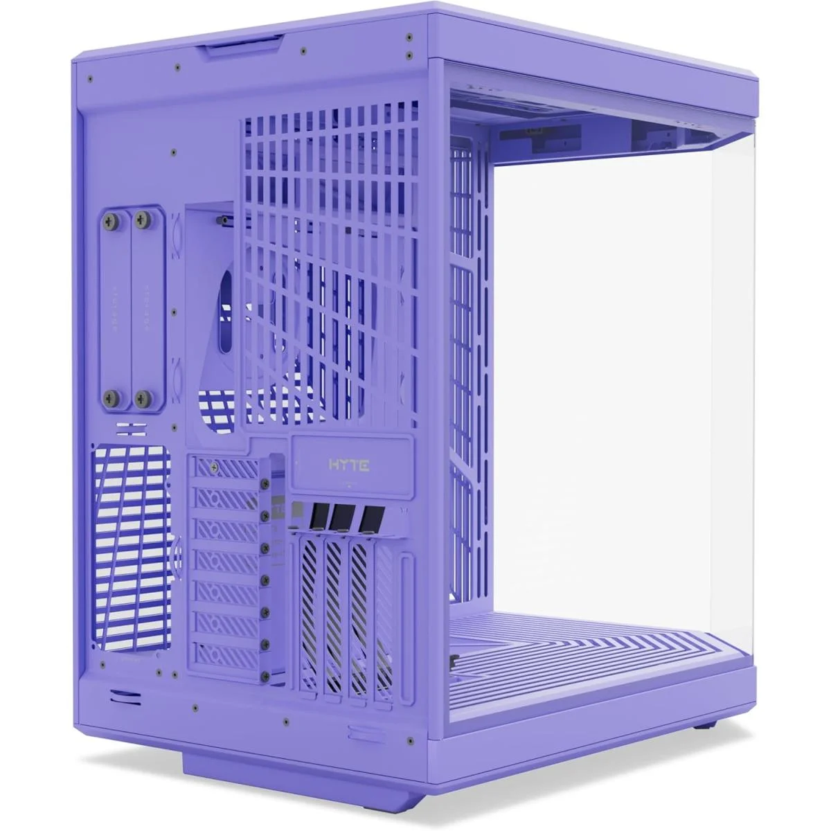 HYTE Y70 Standard Edition Non-Touch ATX Mid-Tower Gaming Case with PCIe 4.0 Riser Cable - Taro Milk - Thumbnail 3