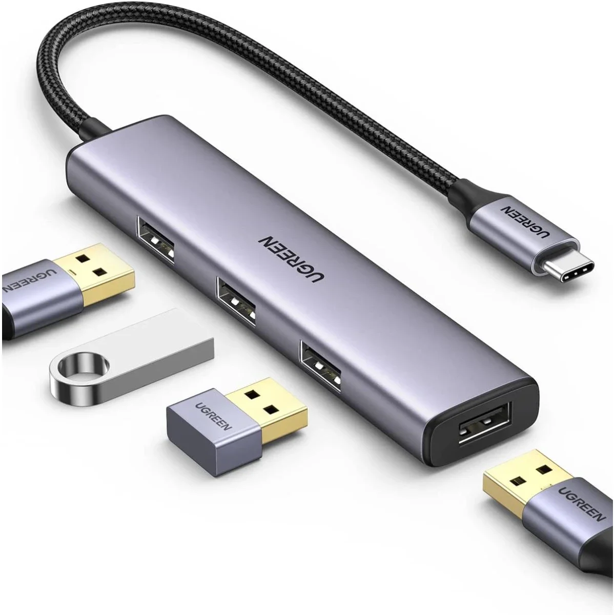 Ugreen USB-C Hub 4-in-1 Type-C to 4-Port USB 3.0 Adapter 5Gbps