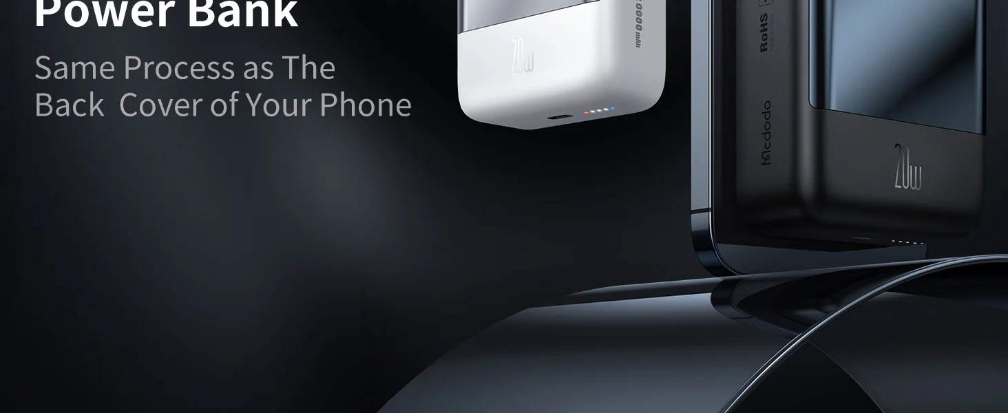 باور بانك Mcdodo MC-5021 مغناطيسي MagSafe لاسلكي 20000mAh PD 20W - Image 9