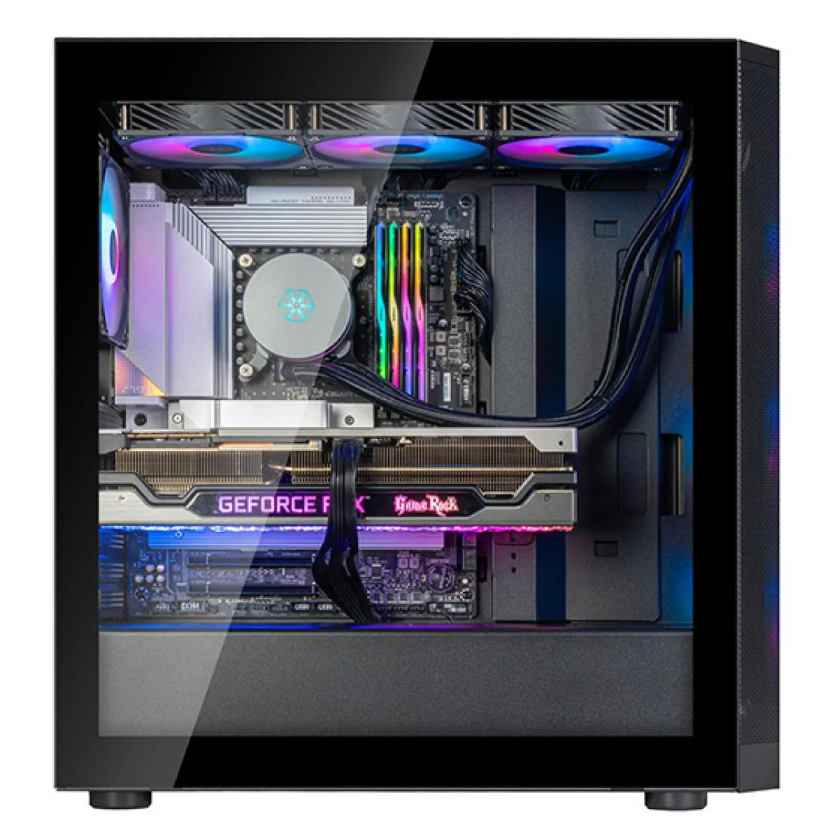 SilverStone FARA 514X Black ARGB ATX Mid-Tower Gaming Case with 4x120mm Fans - Thumbnail 2
