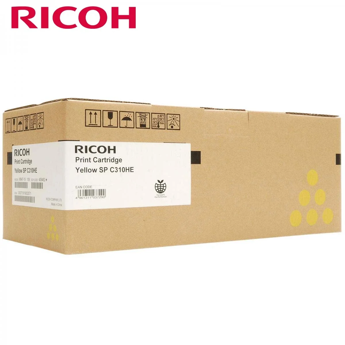 خرطوشة تونر ليزر Ricoh 407639 Type SPC310HA أصلية باللون الأصفر