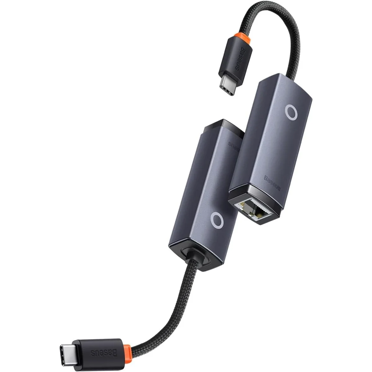 محول إيثرنت Baseus Lite Series من USB-C إلى RJ45 بسرعة جيجابت، رمادي - Thumbnail 4