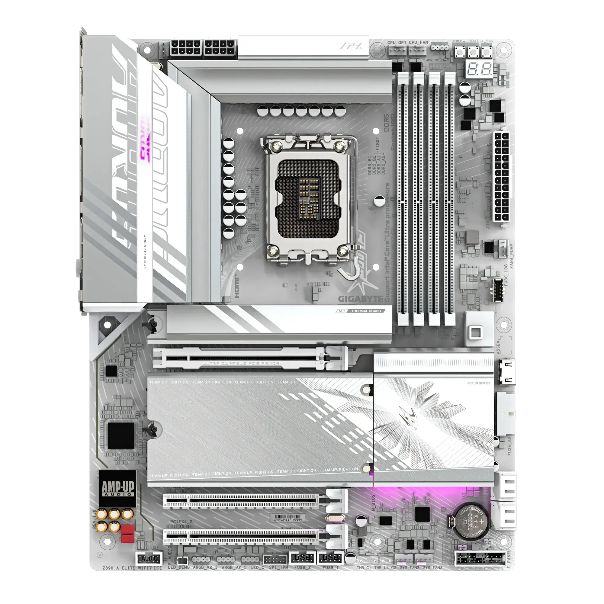 GIGABYTE Z890 AORUS ELITE ICE Wi-Fi 7 Bluetooth DDR5 Motherboard - Thumbnail 3
