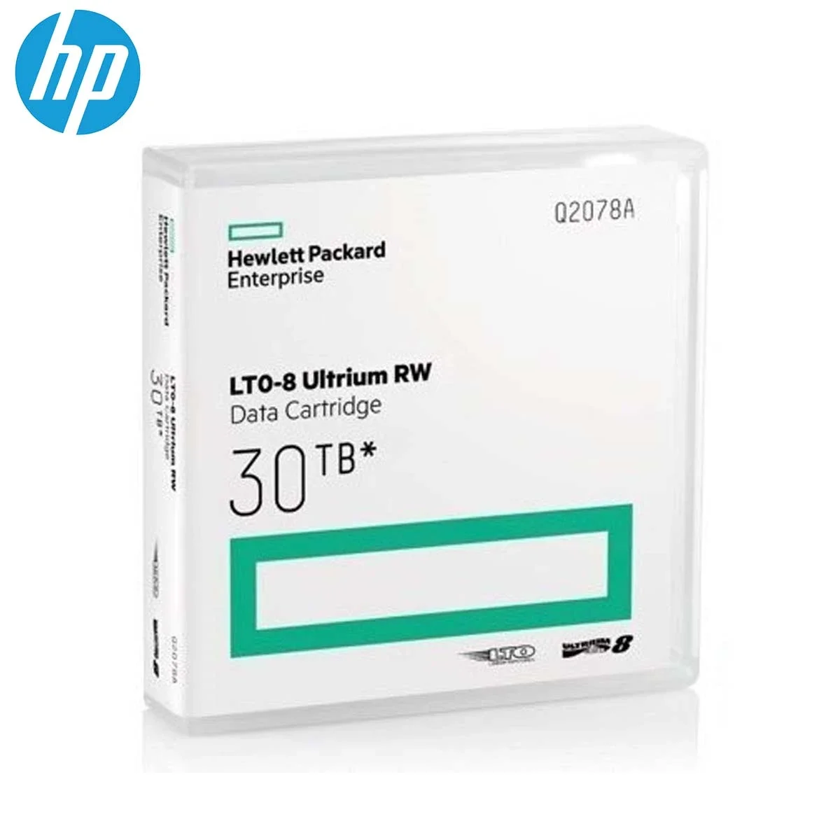 خرطوشة بيانات HPE Q2078A LTO-8 Ultrium بسعة 30 تيرابايت قابلة لإعادة الكتابة