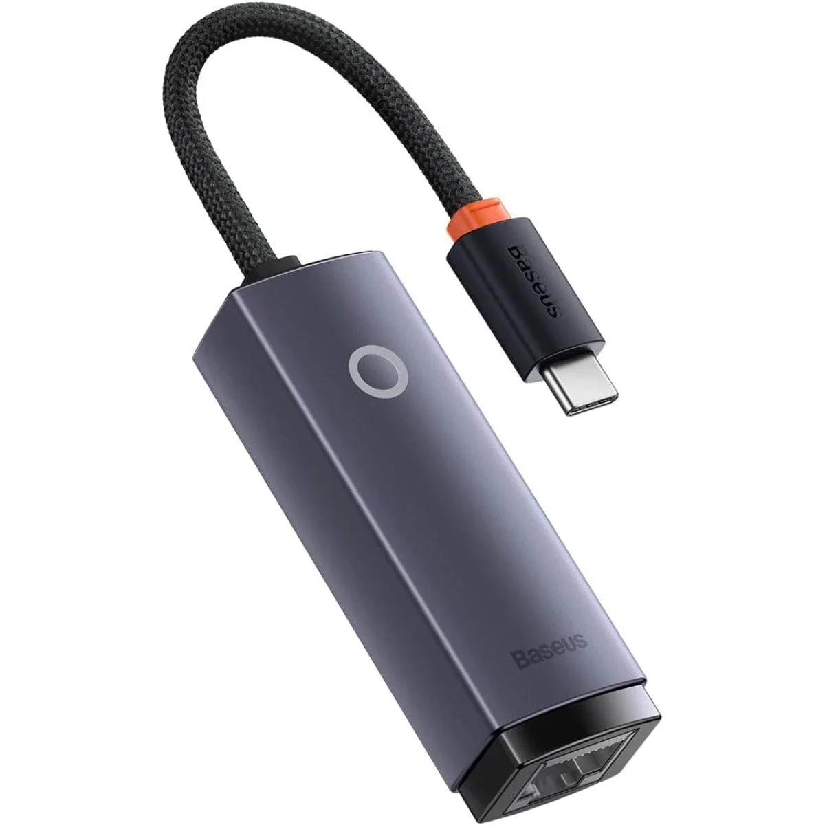 محول إيثرنت Baseus Lite Series من USB-C إلى RJ45 بسرعة جيجابت، رمادي