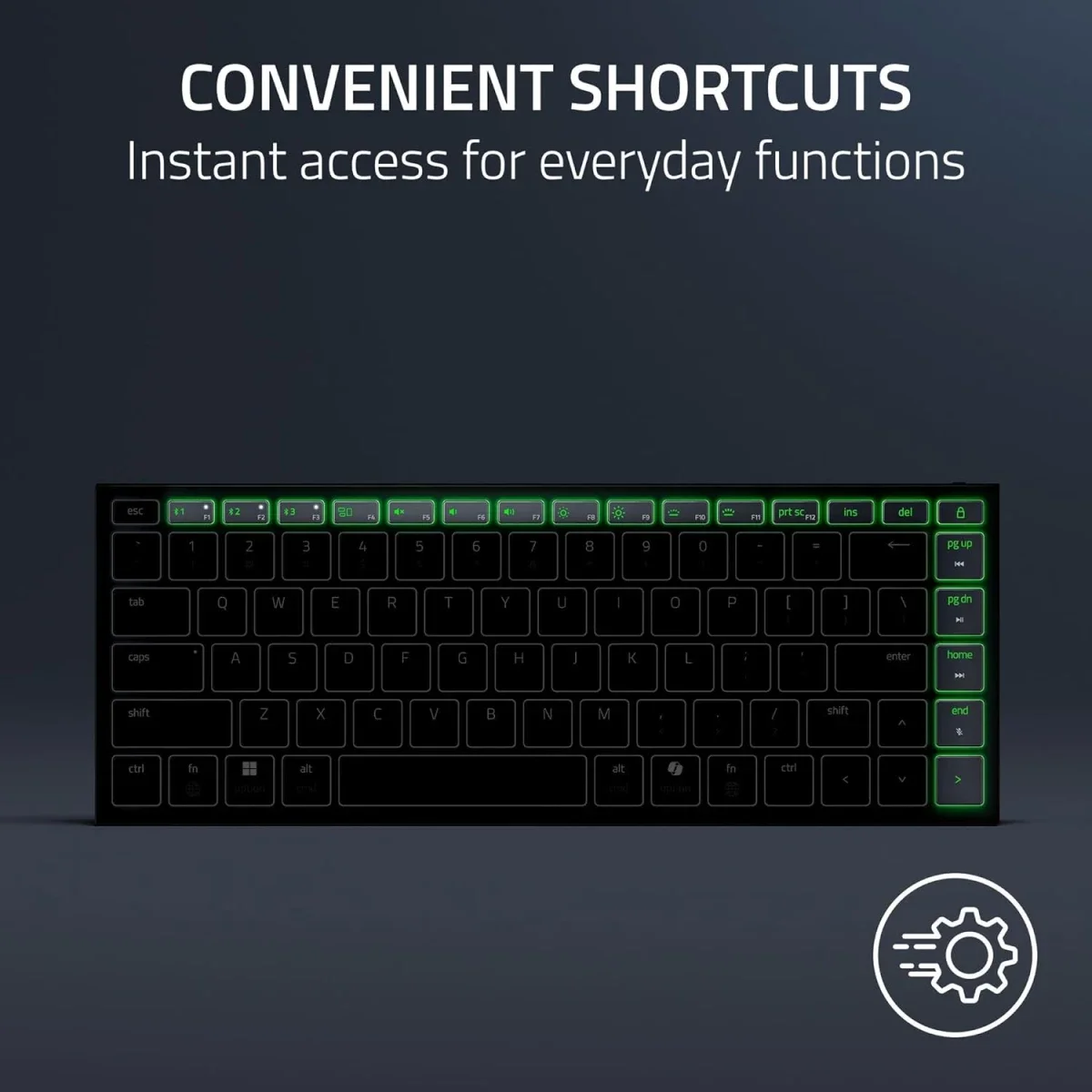 Razer Joro Portable Wireless Gaming Keyboard with Chroma RGB and Low-Profile Switches - Thumbnail 9