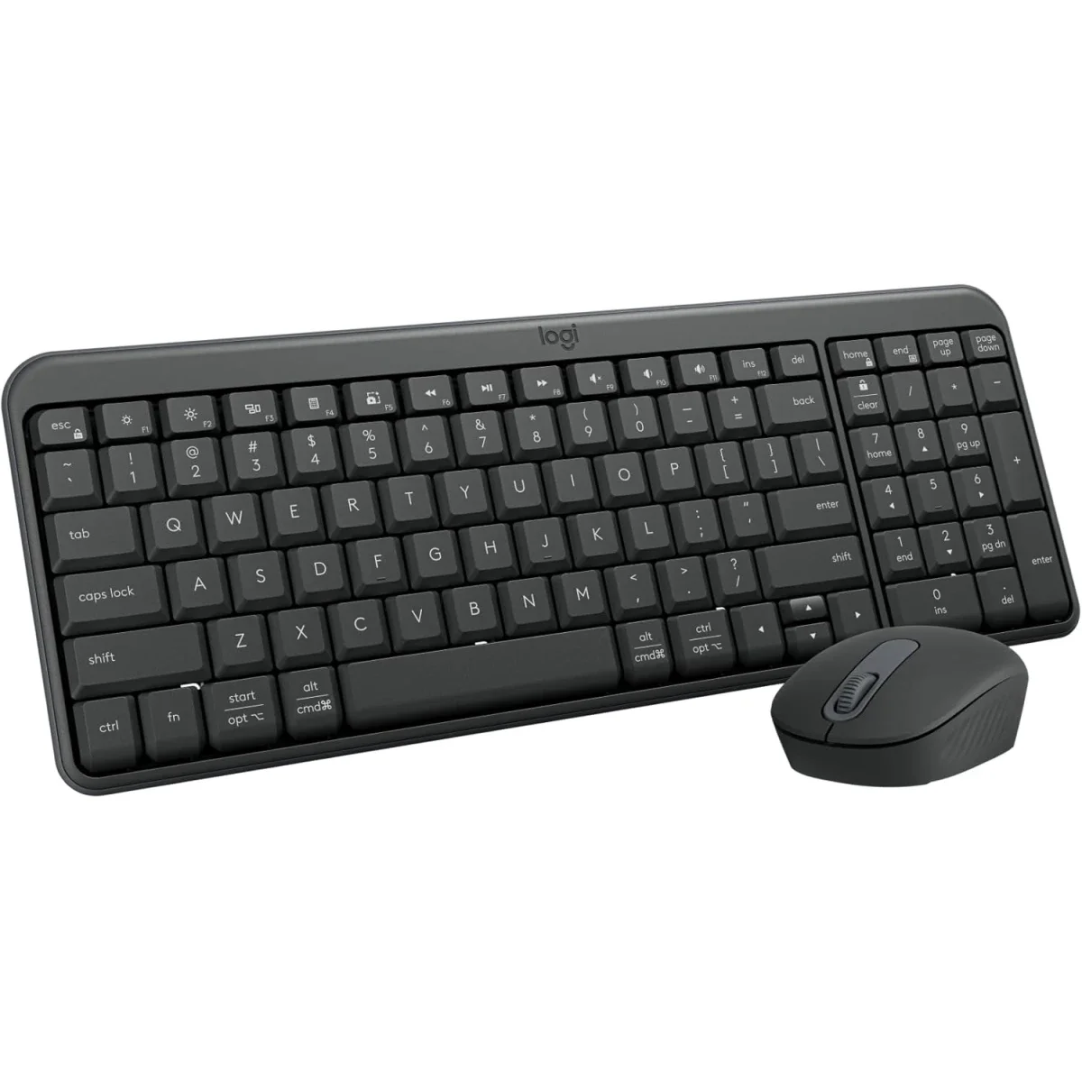 Logitech MK250 Bluetooth Keyboard & Mouse Combo, Arabic/English Layout, Graphite