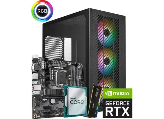 Intel Core i5-12400F RTX 5060 8GB Gaming PC Build with 16GB DDR4 RAM - Thumbnail 2